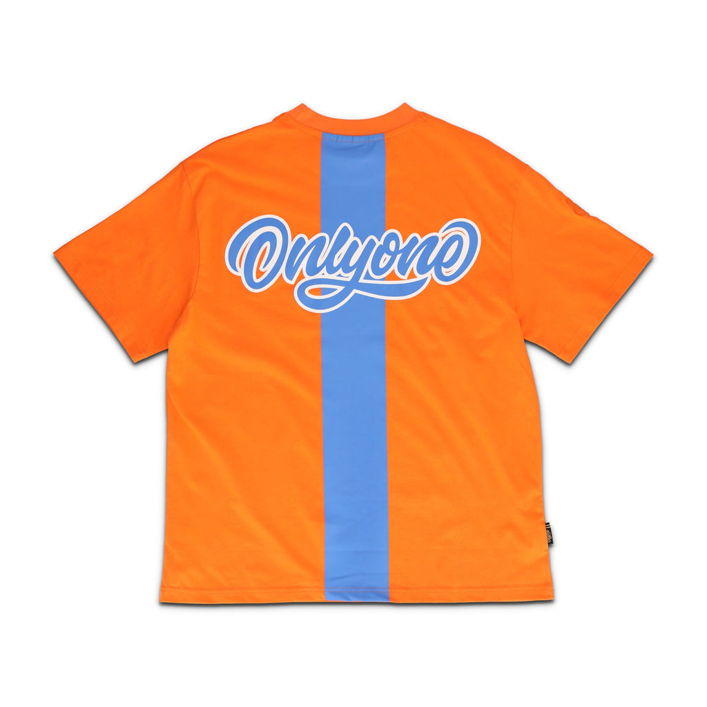 Only One Velocity Stripe Orange Burst Tee