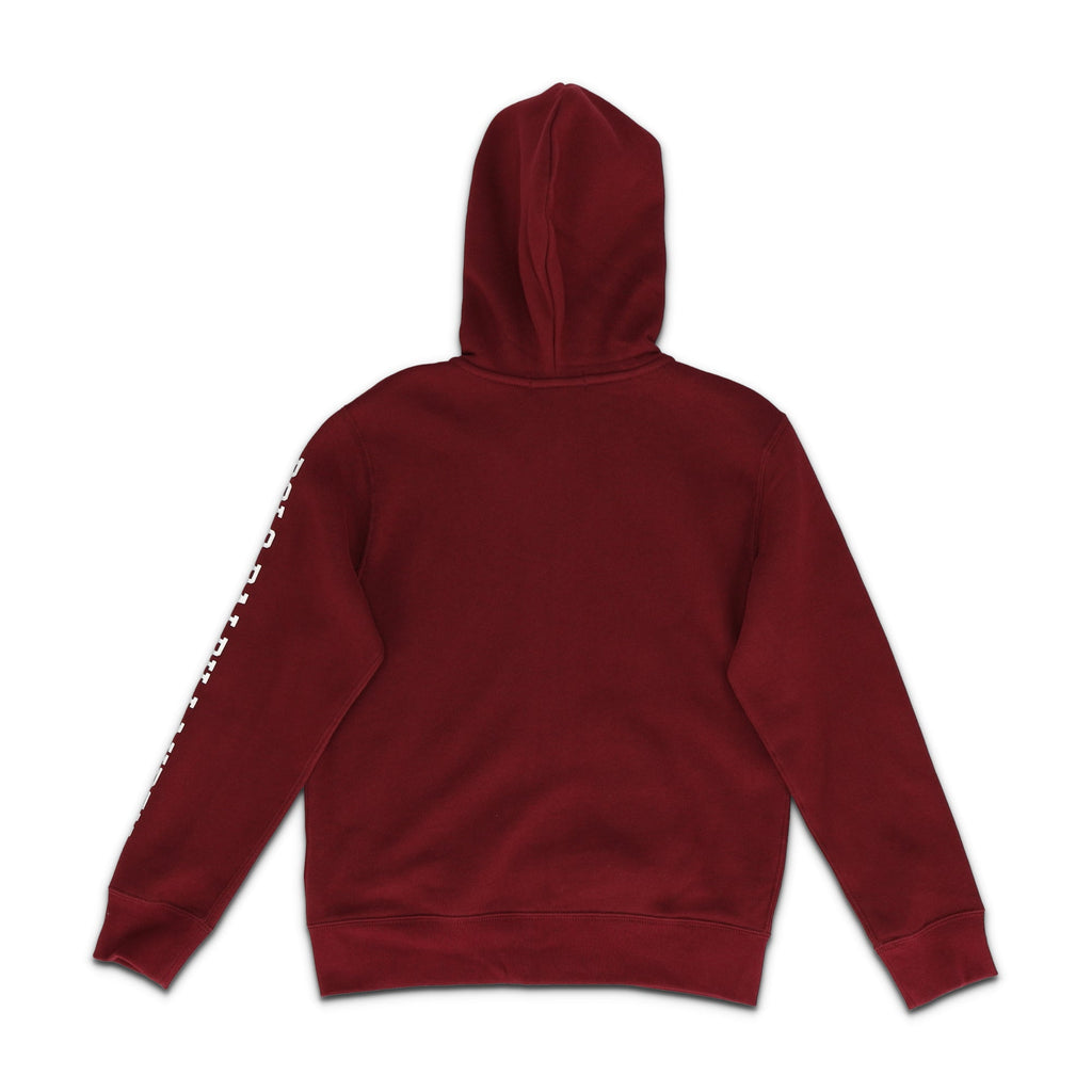 KID Logo Fleece Full Zip  Red Hoodie