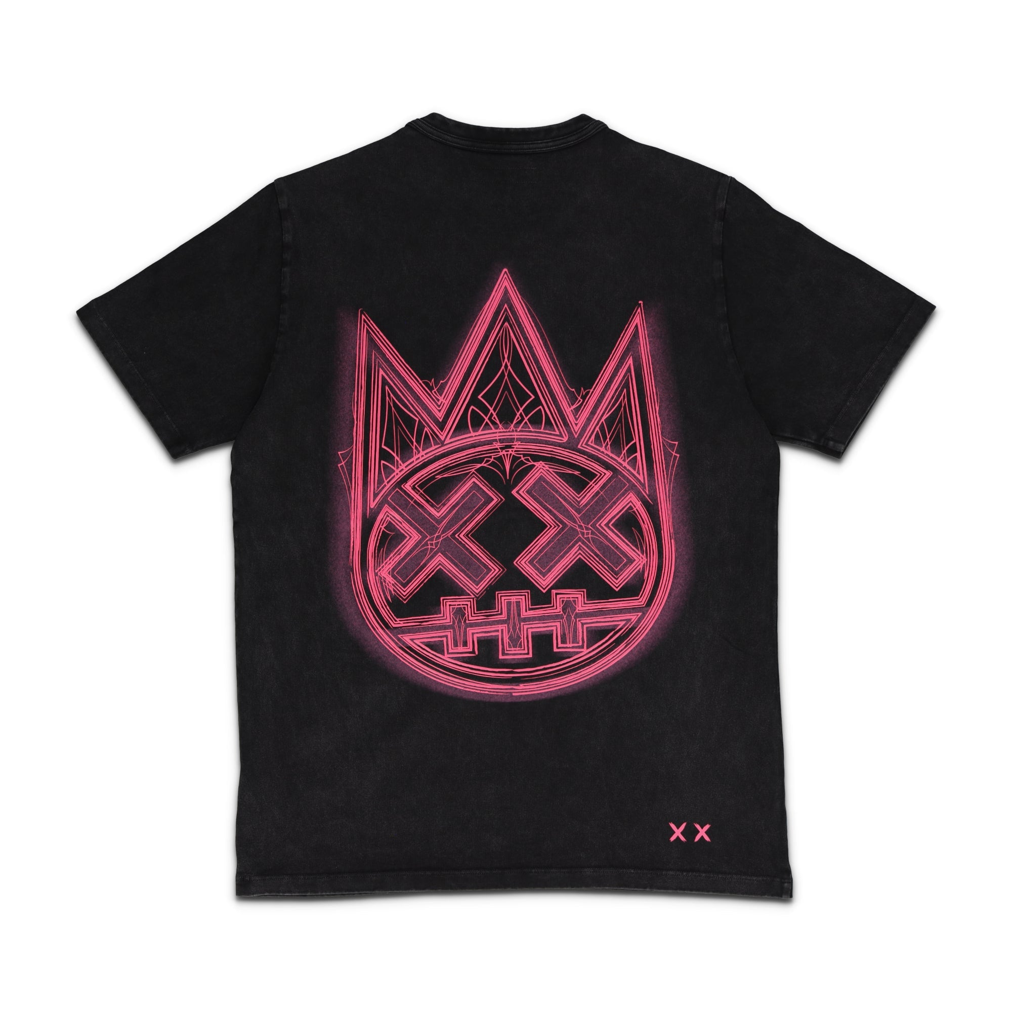 Short Sleeve Pinstripe Logo Crew Neck Tee