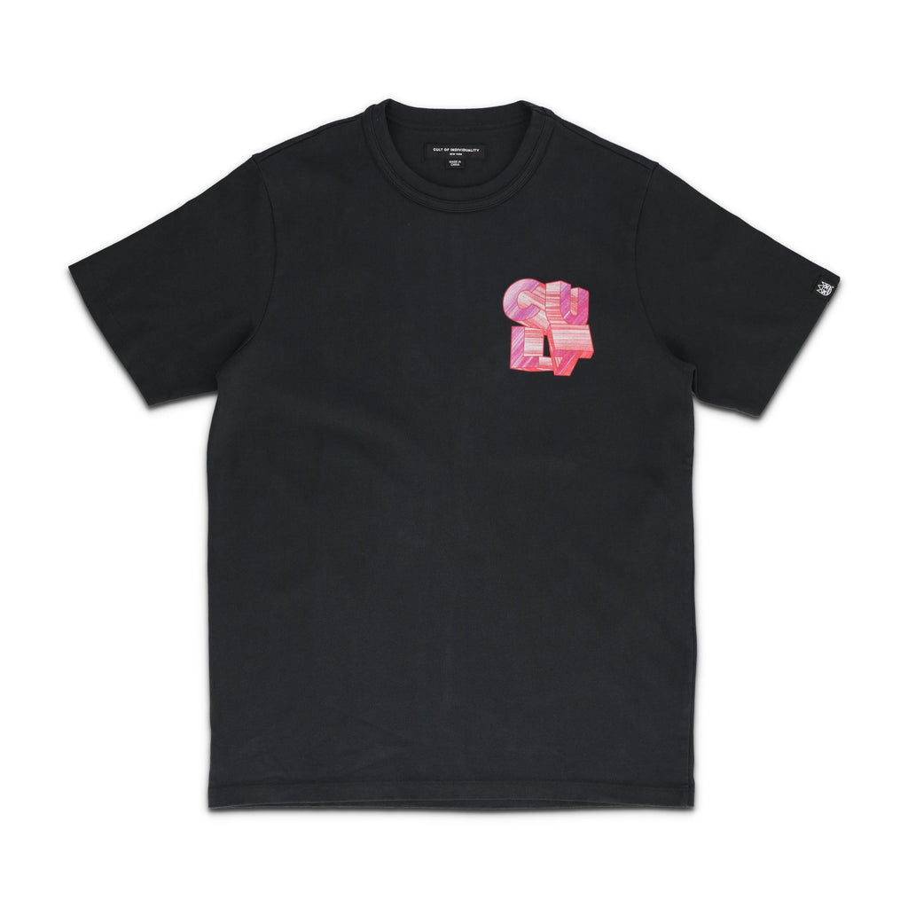 Short Sleeve Marker Logo Crew Neck Tee