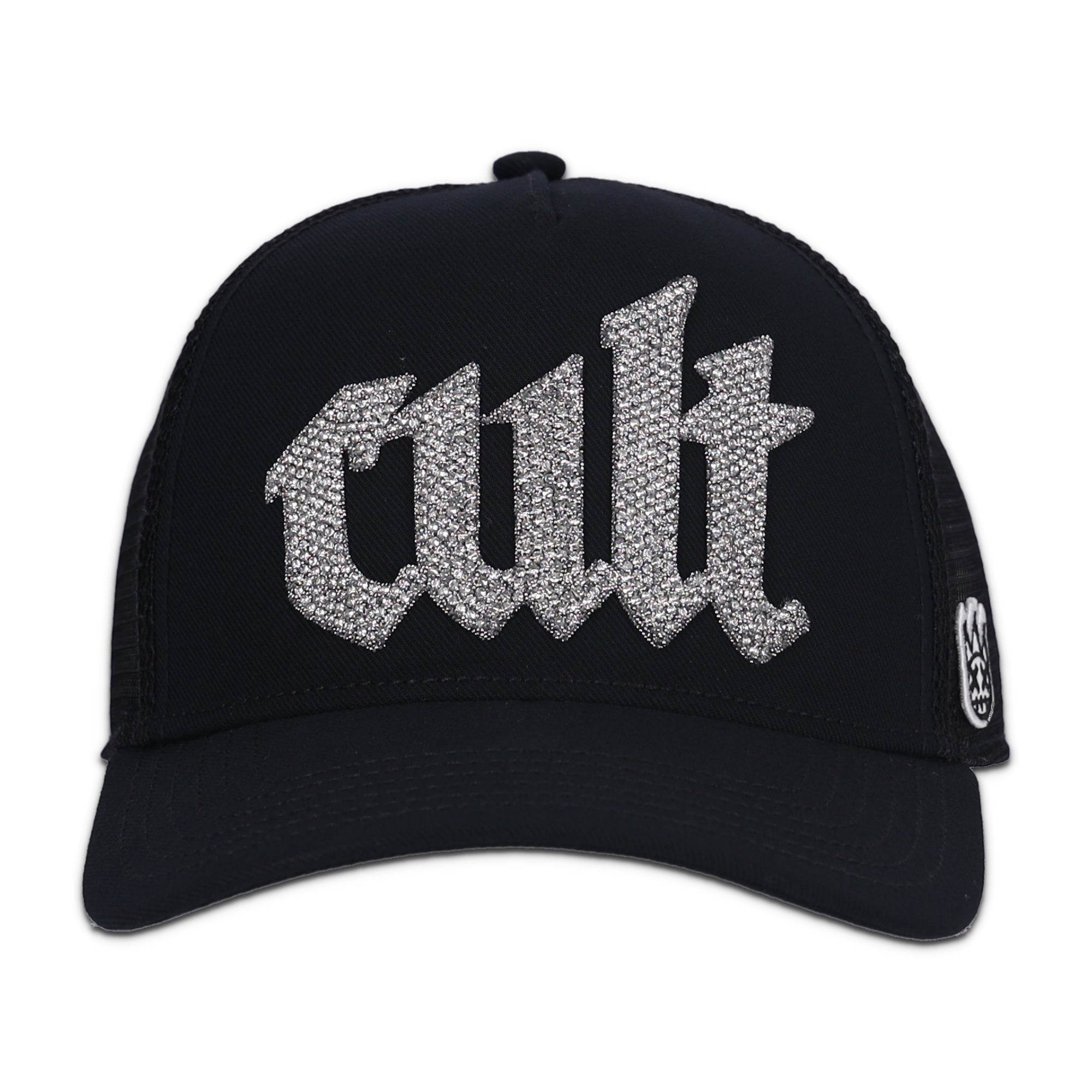Crystal Cult Script Logo Hat Black