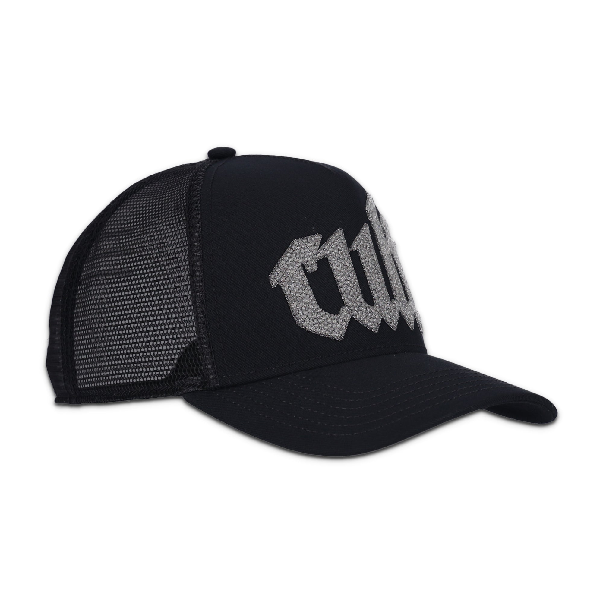 Crystal Cult Script Logo Hat Black