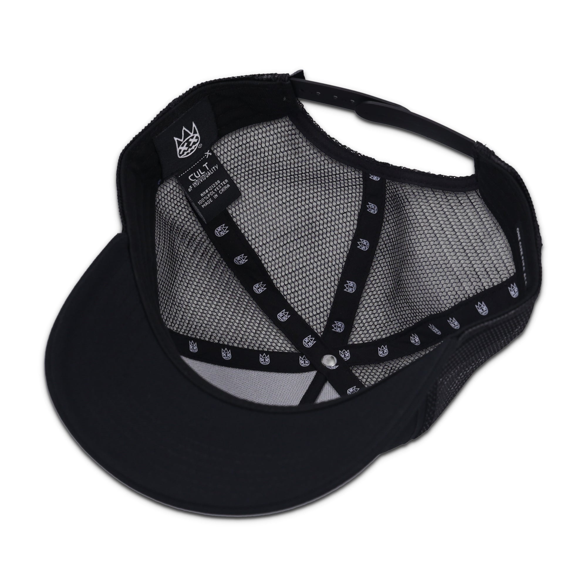 Crystal Cult Script Logo Hat Black