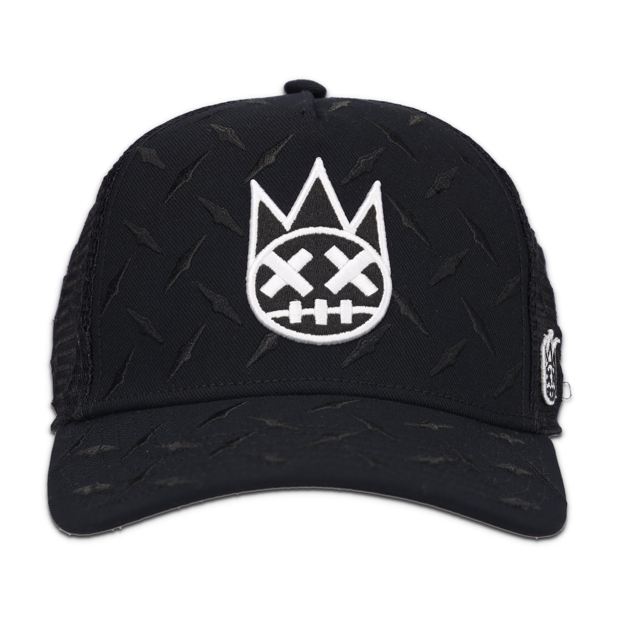 Diamond Plate Trucker Hat Black