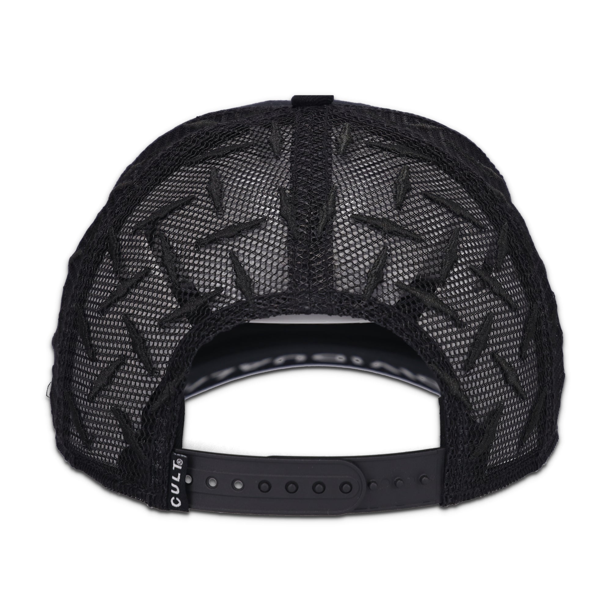 Diamond Plate Trucker Hat Black