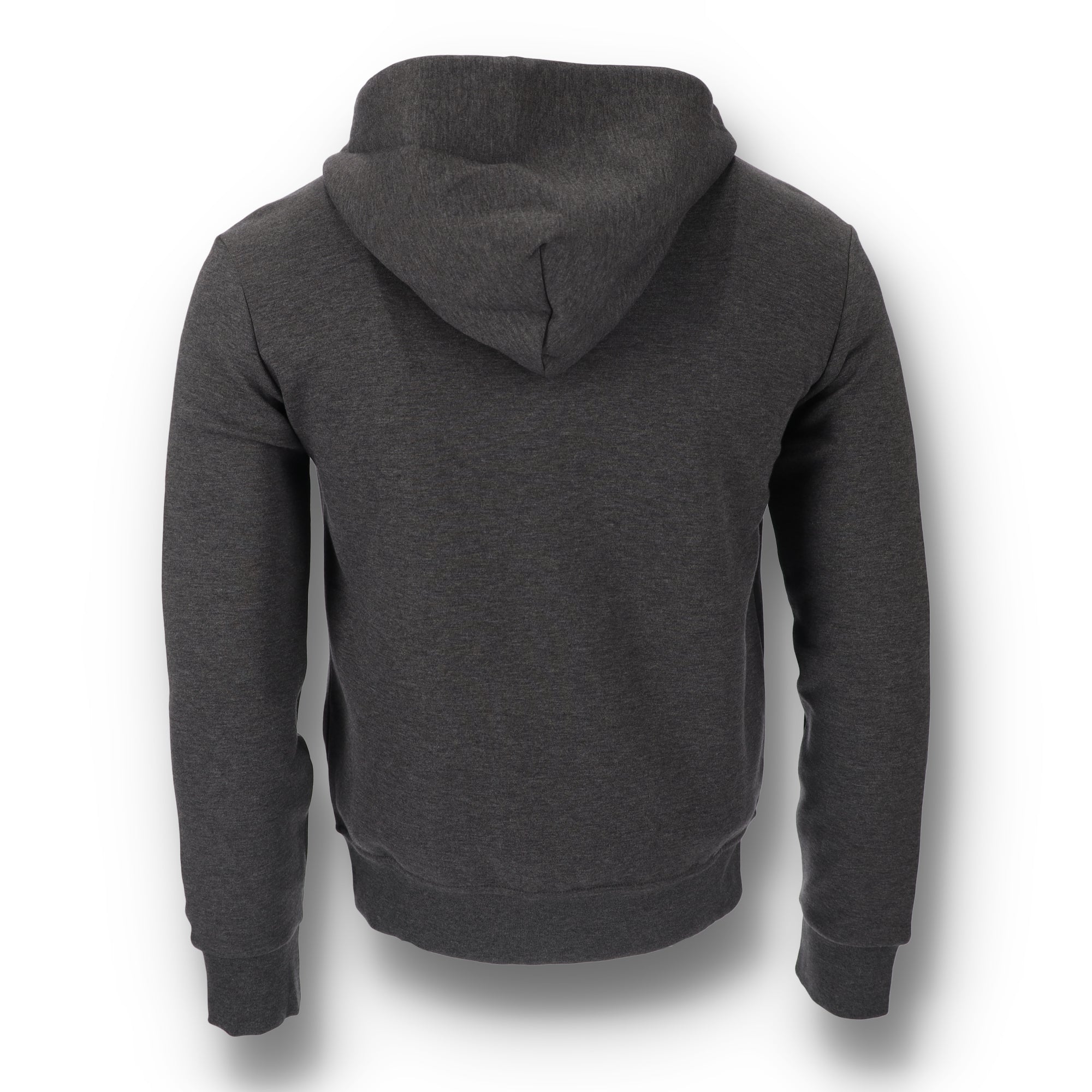 Double Knit Full Zip Gray Hoodie