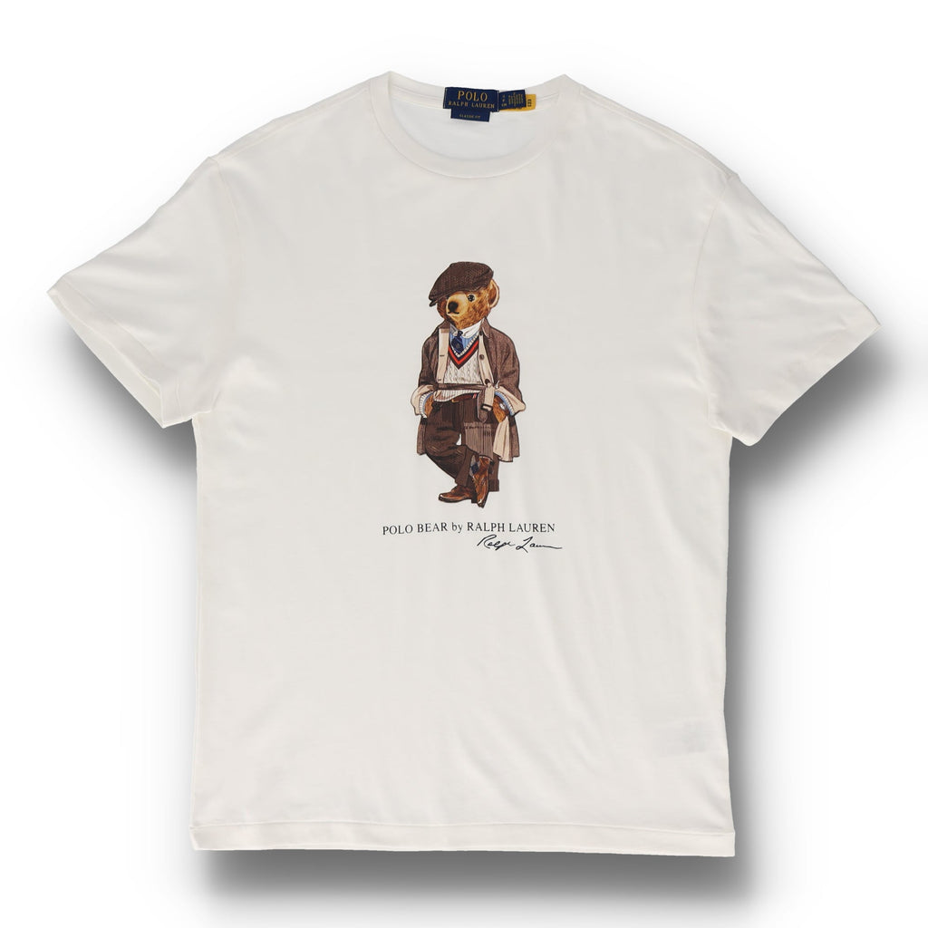 Classic Fit Polo Bear Jersey White T-Shirt