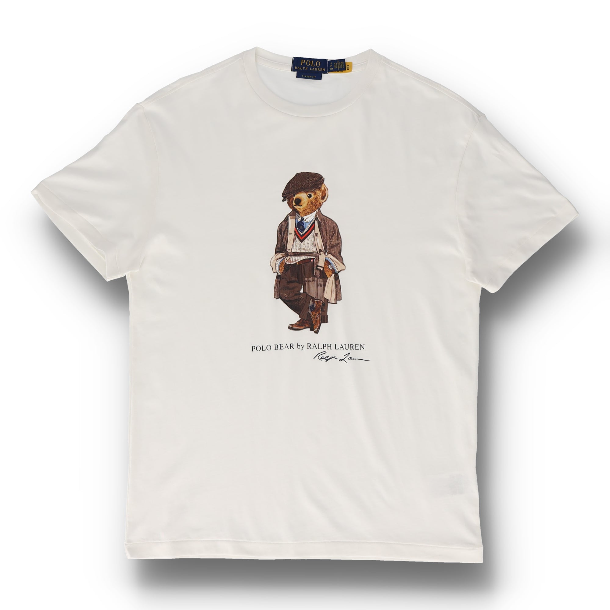 Classic Fit Polo Bear Jersey White T-Shirt
