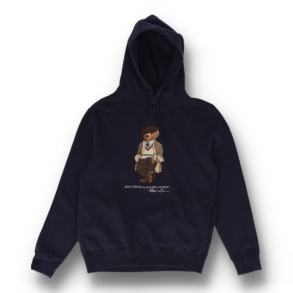 Polo Bear Fleece Blue Hoodie