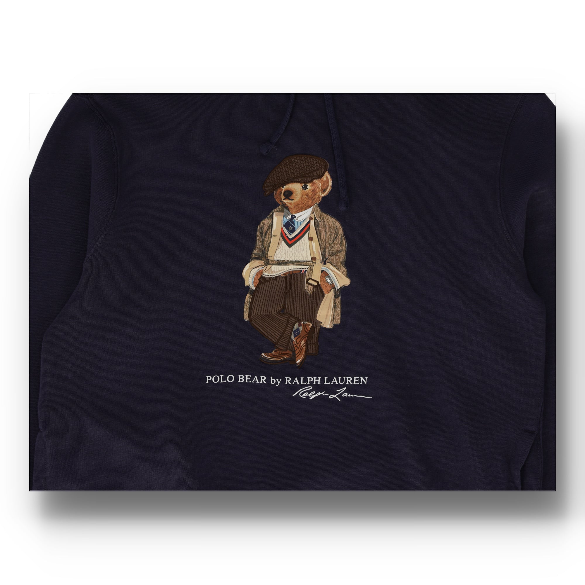 Polo Bear Fleece Blue Hoodie