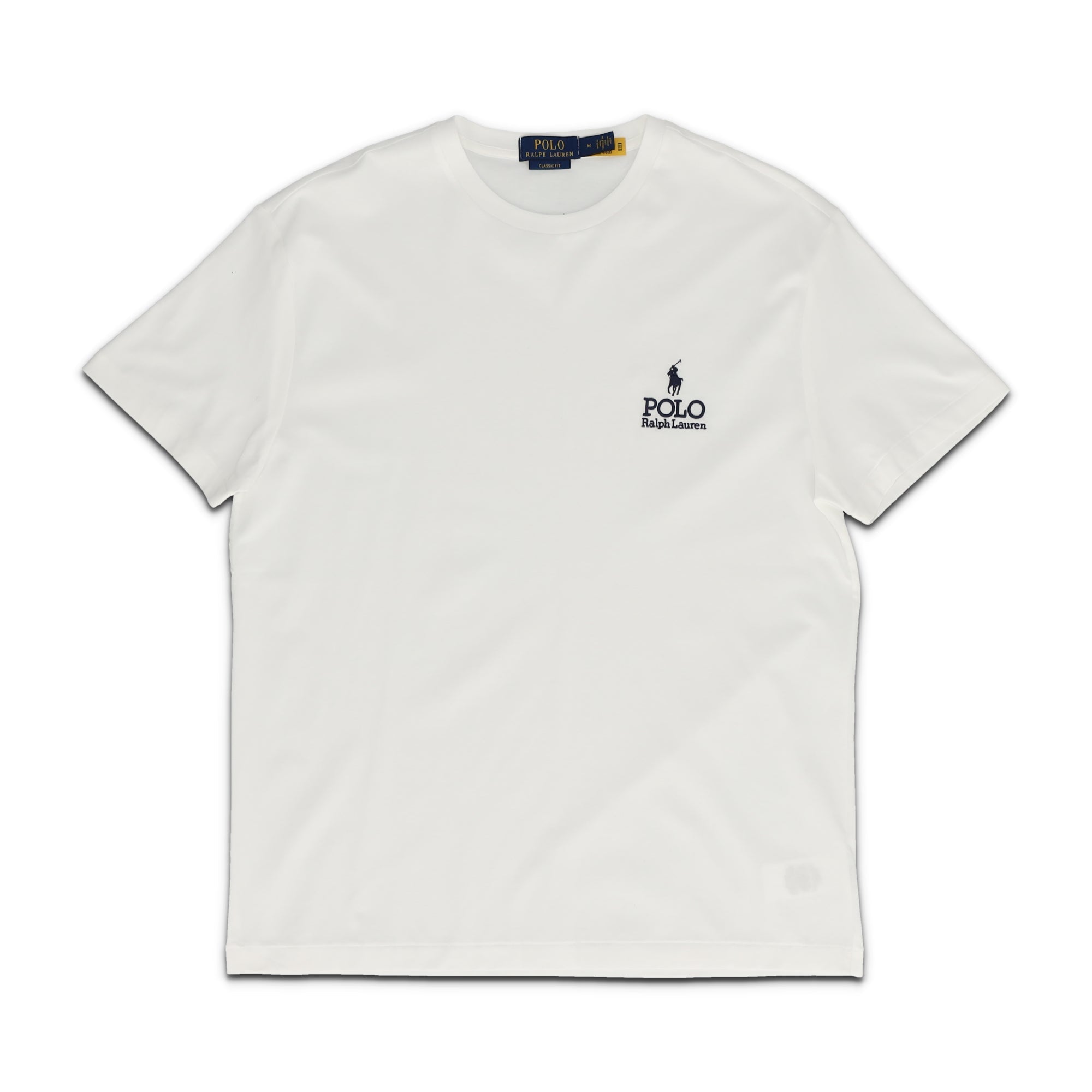 Classic Fit Logo Jersey White Tee