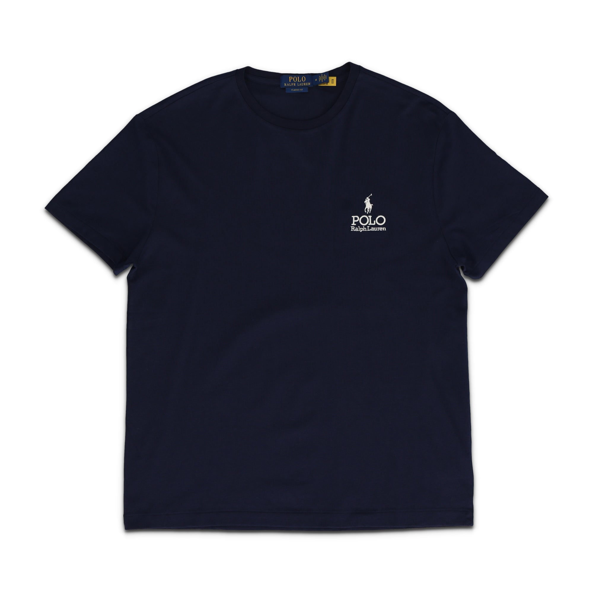 Classic Fit Logo Jersey Navy Tee