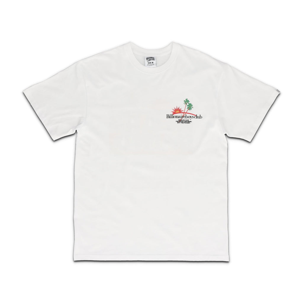 BB Palms Short Sleeve White Tee