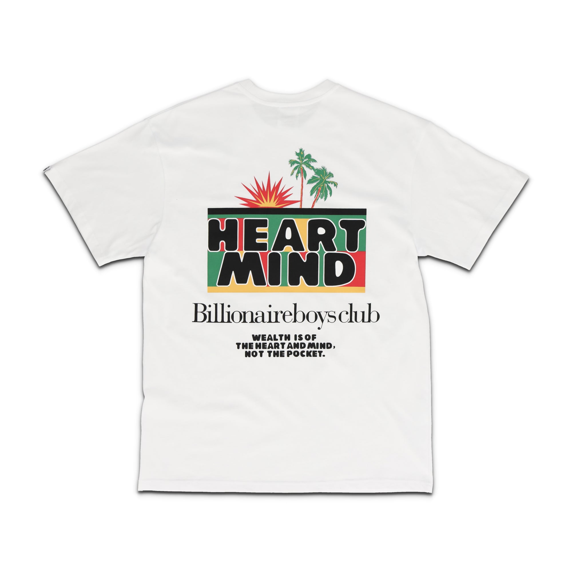 BB Palms Short Sleeve White Tee