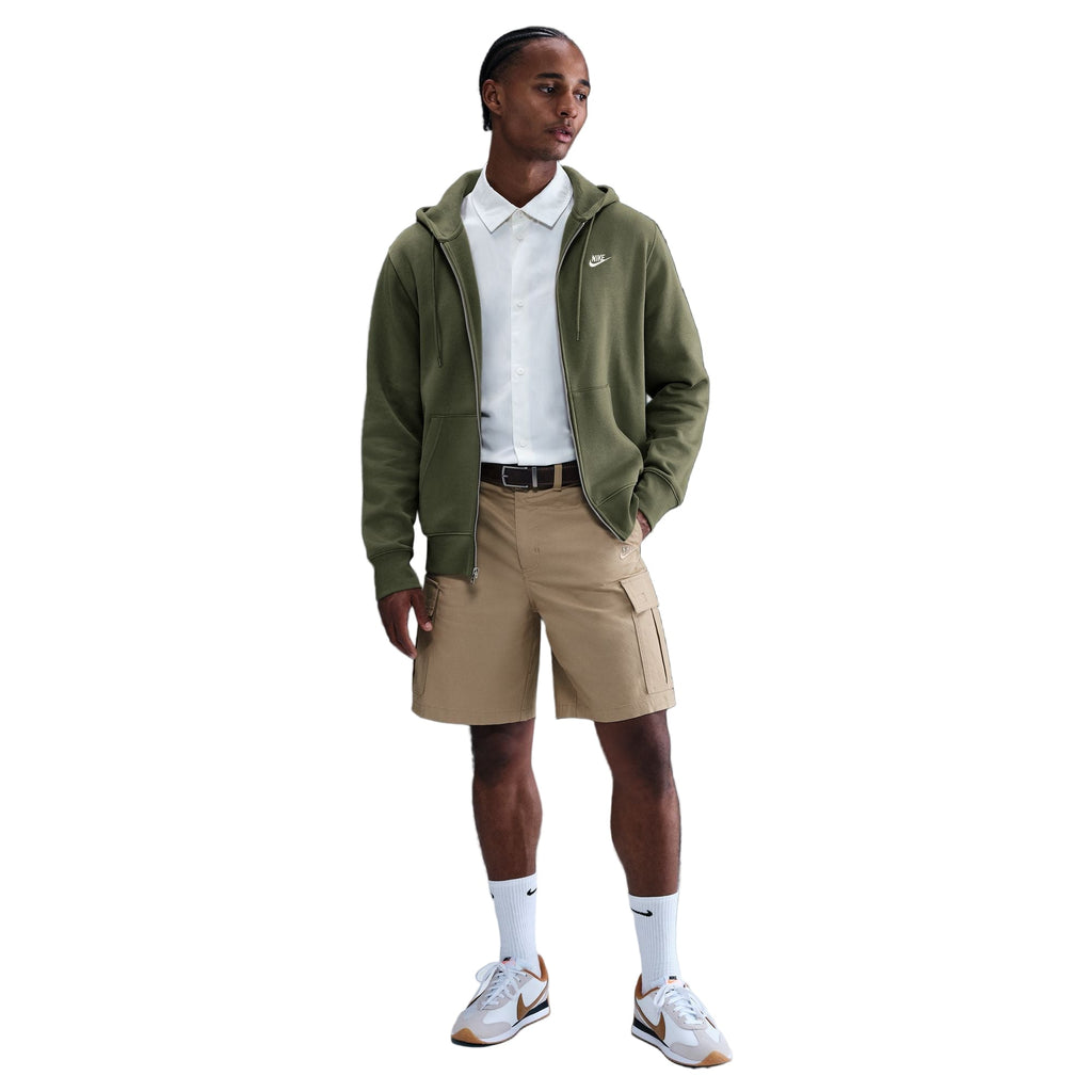 Nsw Club Full Zip Fleece Hoodie Brown