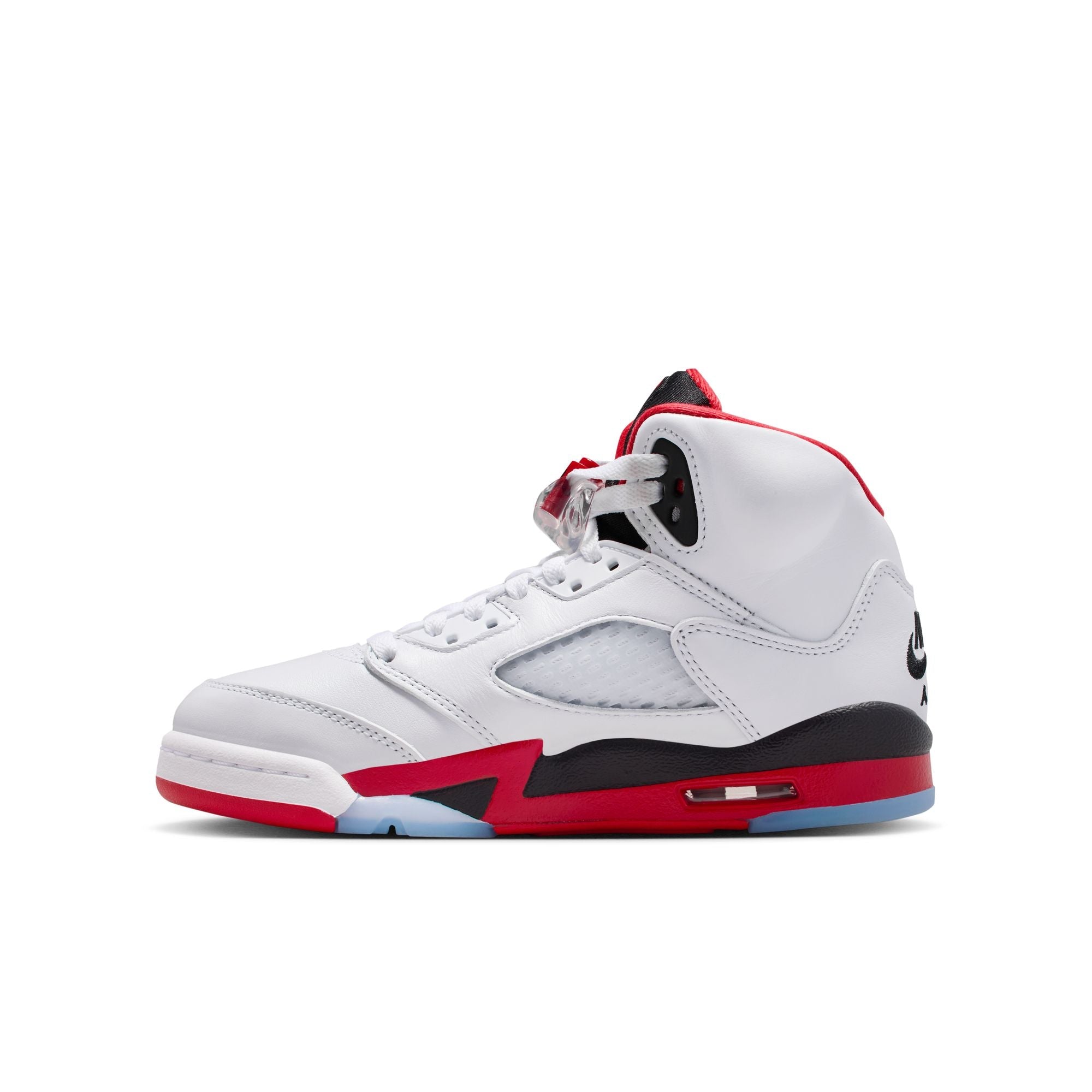 Jordan 5 Retro Fire Red Black Tongue GS