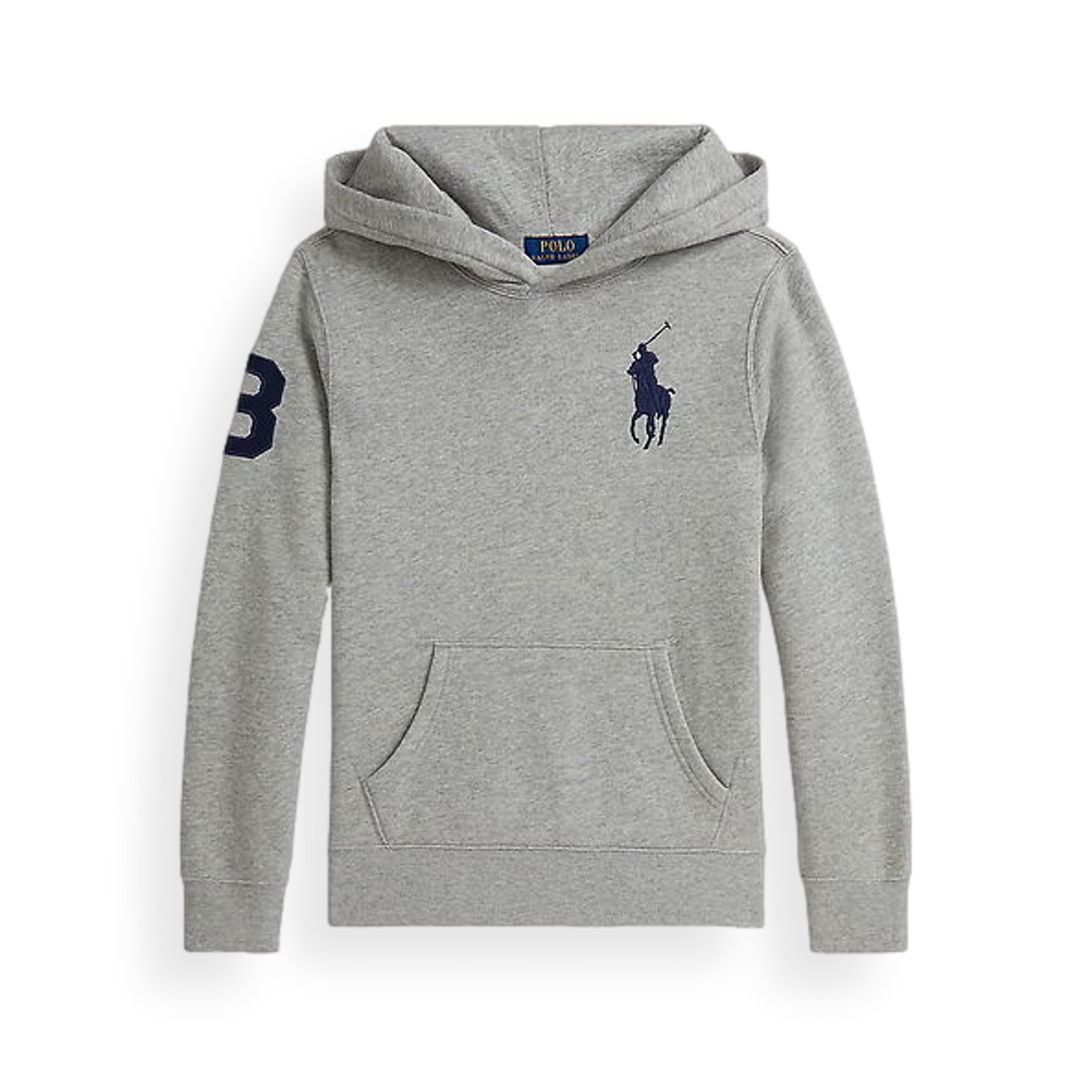 Big Pony Fleece Gray Hoodie