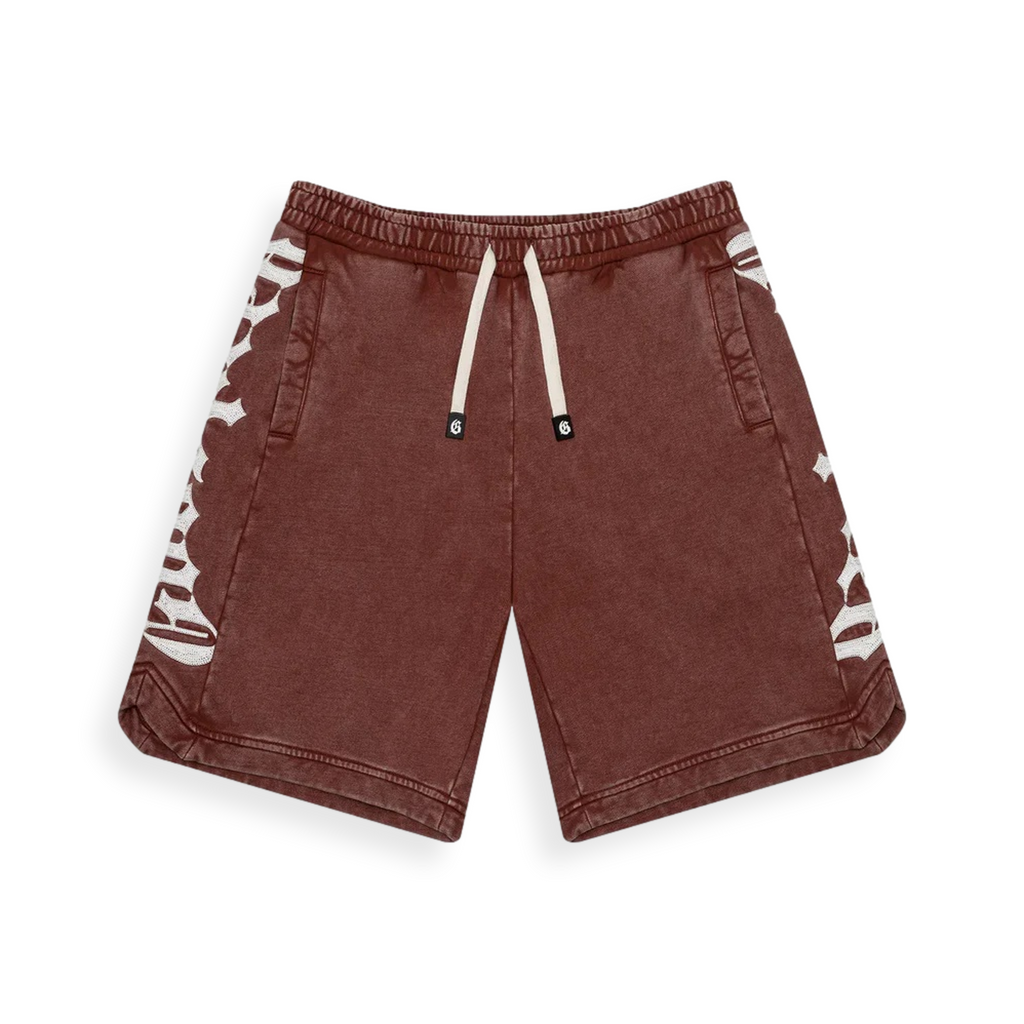 CourtSide Shorts-Mocha Wash