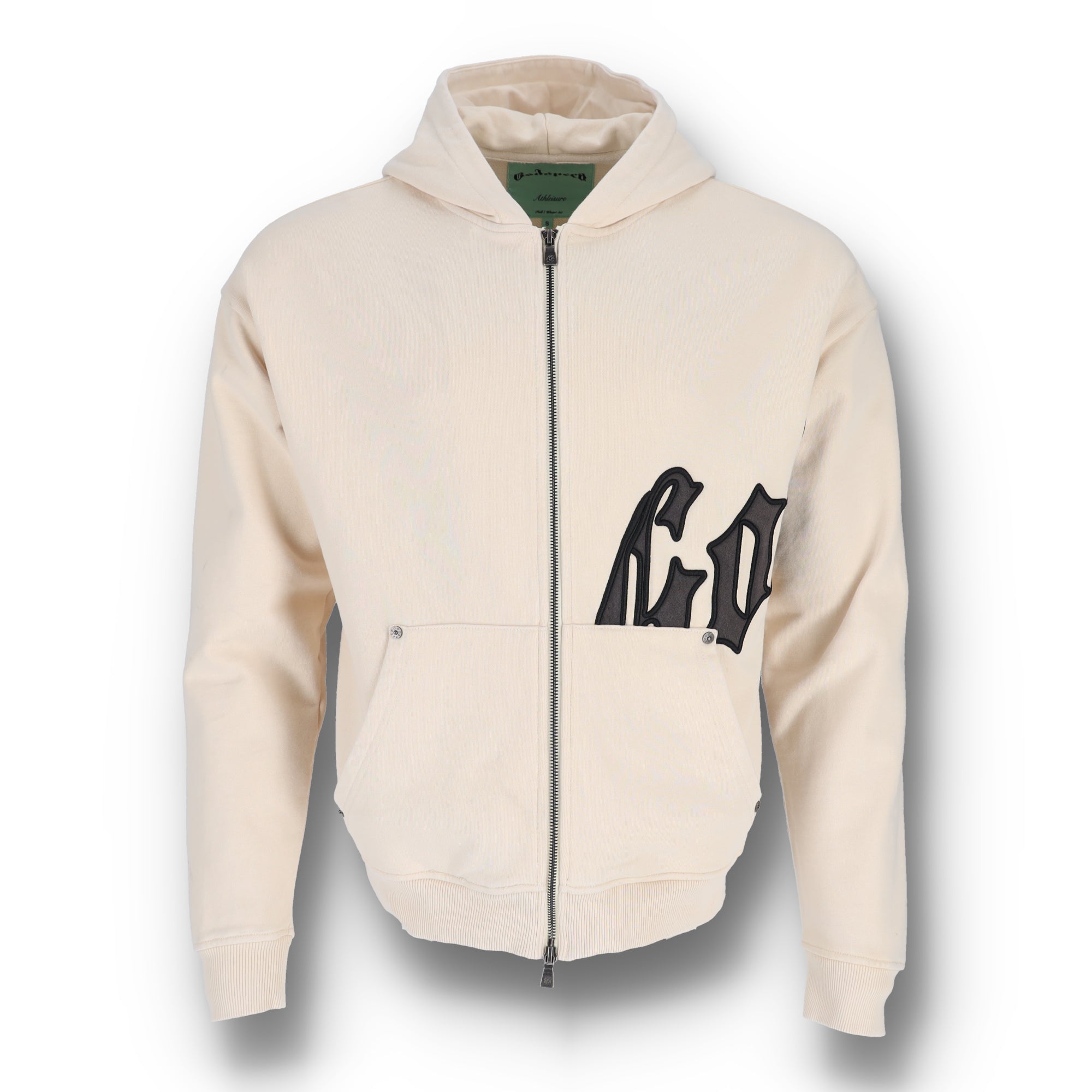 OG Logo Sweatsuit V2 Creme Brown Brolive Fullzip Pullover