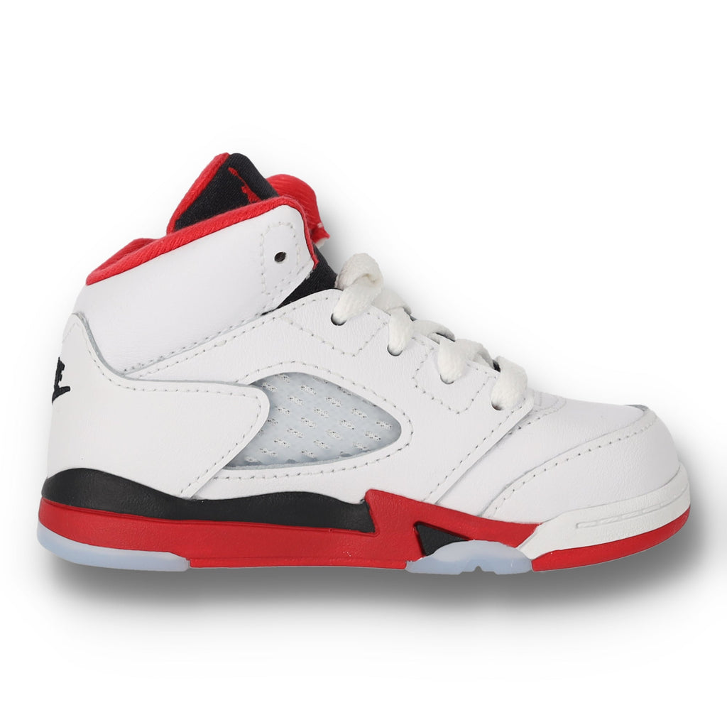 Jordan 5 Retro Fire Red Black Tongue TD