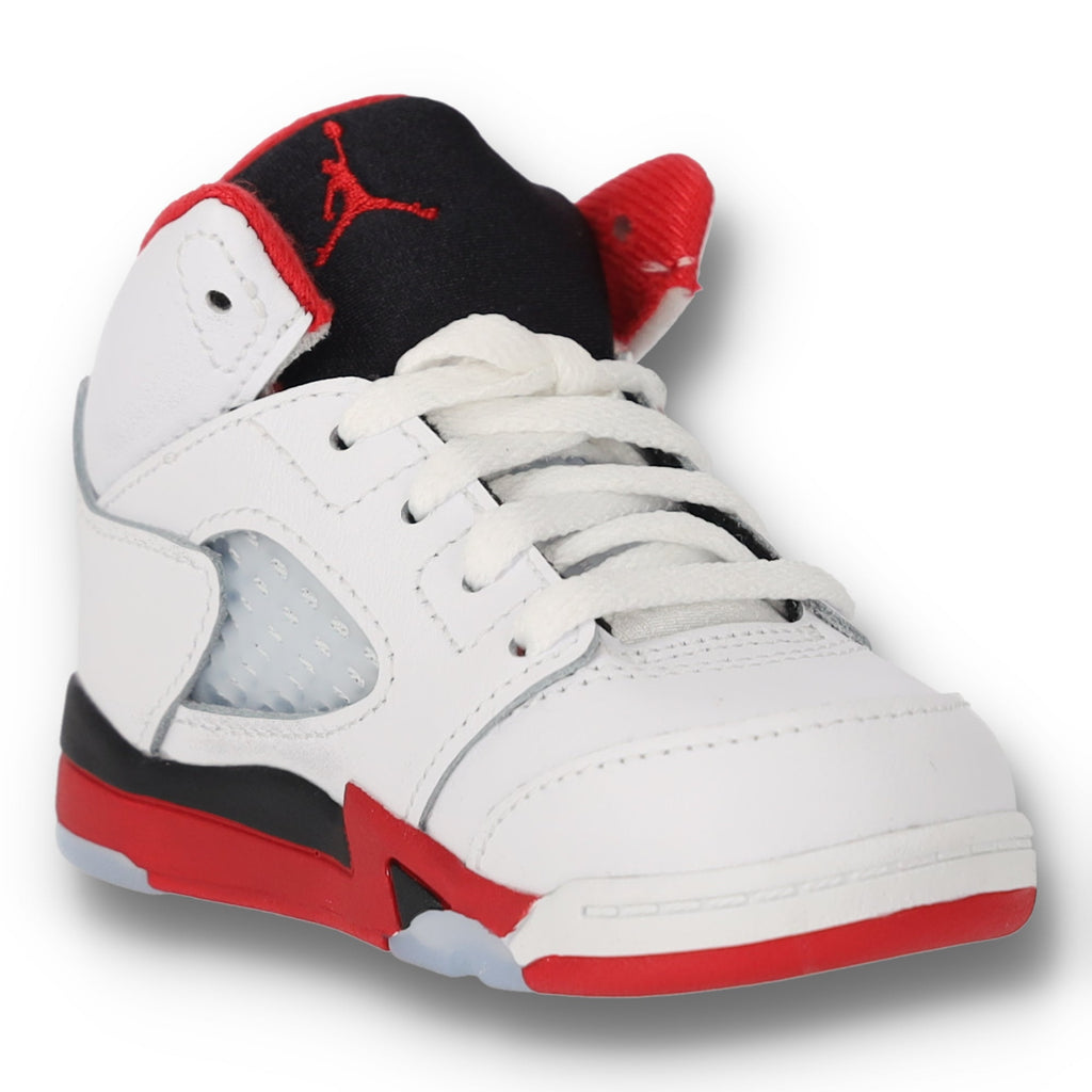 Jordan 5 Retro Fire Red Black Tongue TD