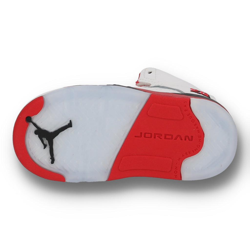 Jordan 5 Retro Fire Red Black Tongue TD
