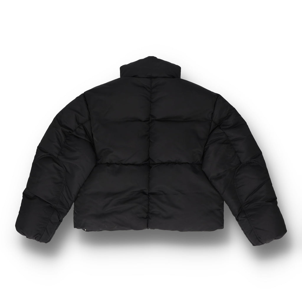 Twill Puffer  Black Jacket