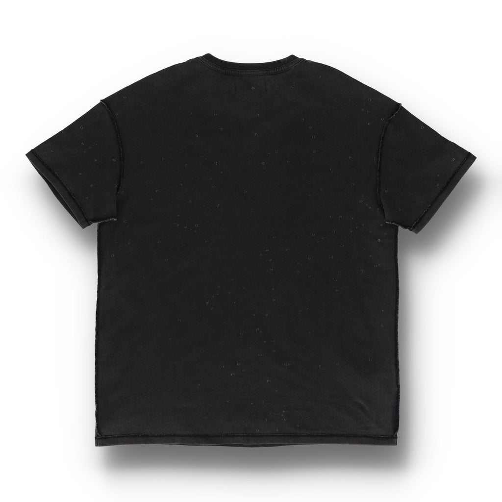 Textured Inside Out  Black Tee