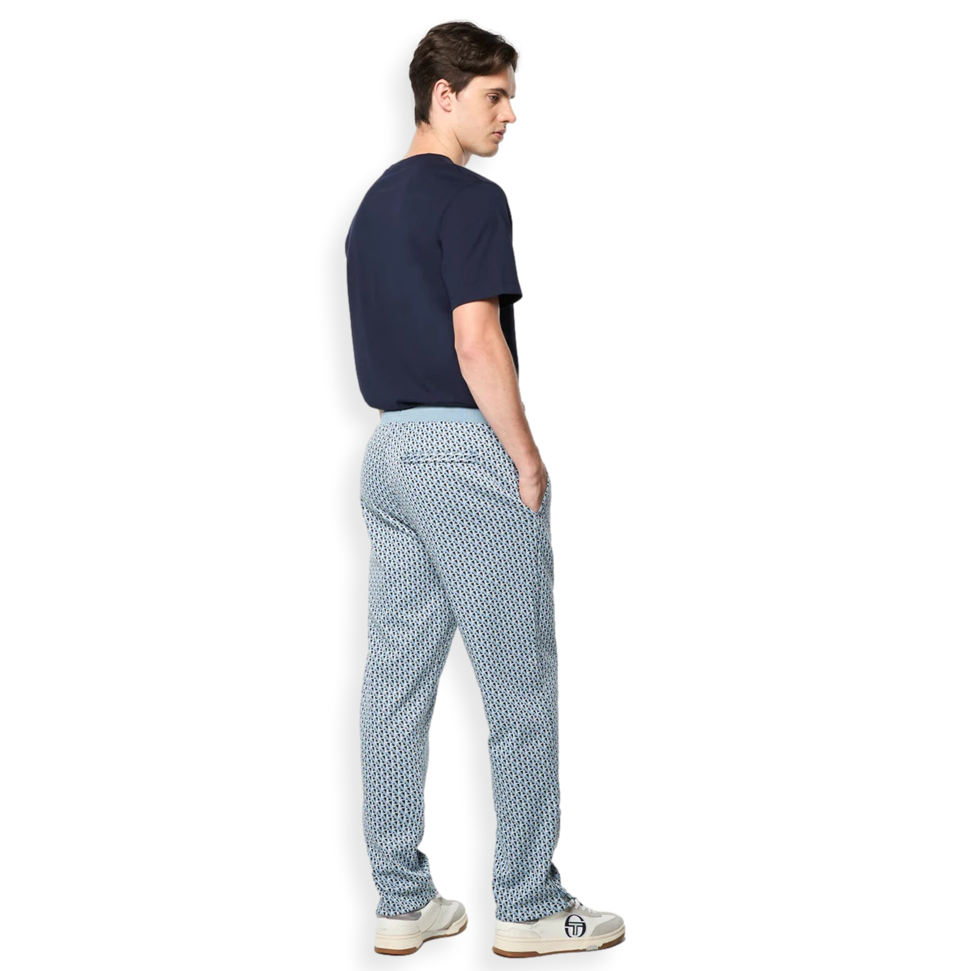 Polo Knit Track Blue Pant