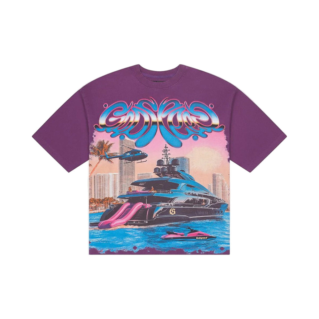 Memento Vivere Purple Wash Tee