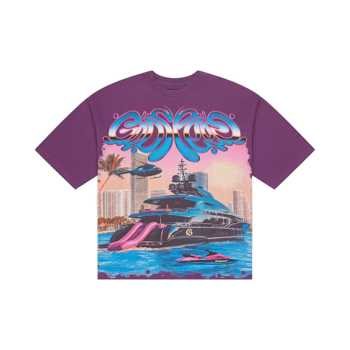 Memento Vivere Purple Wash Tee