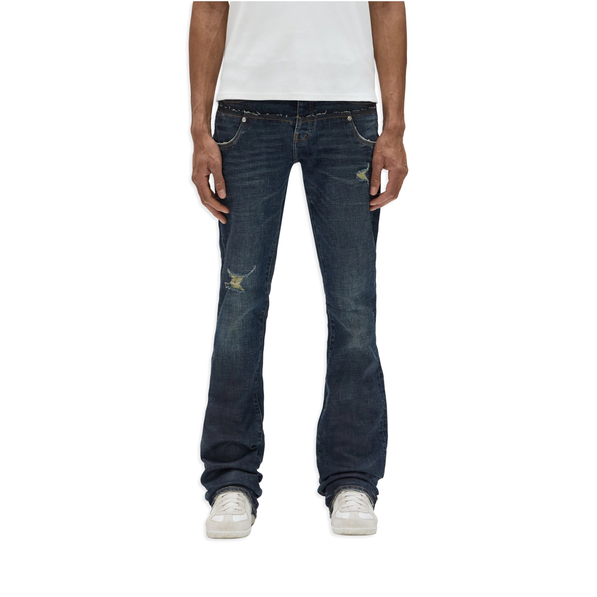 Rinse Coated Double Waist Jean