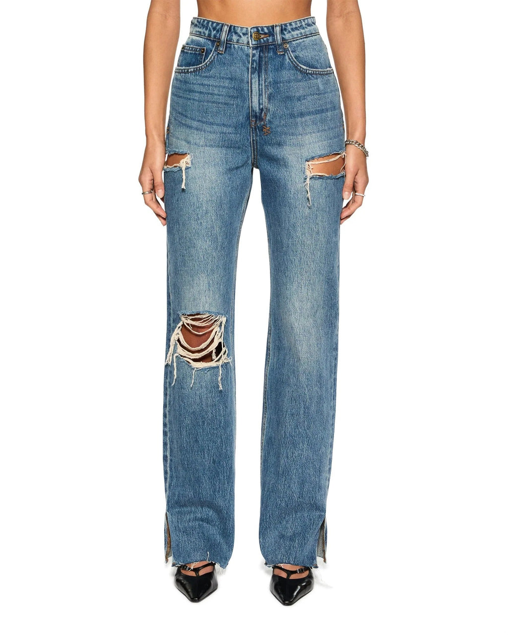 Playback Aged Kut Out Jeans