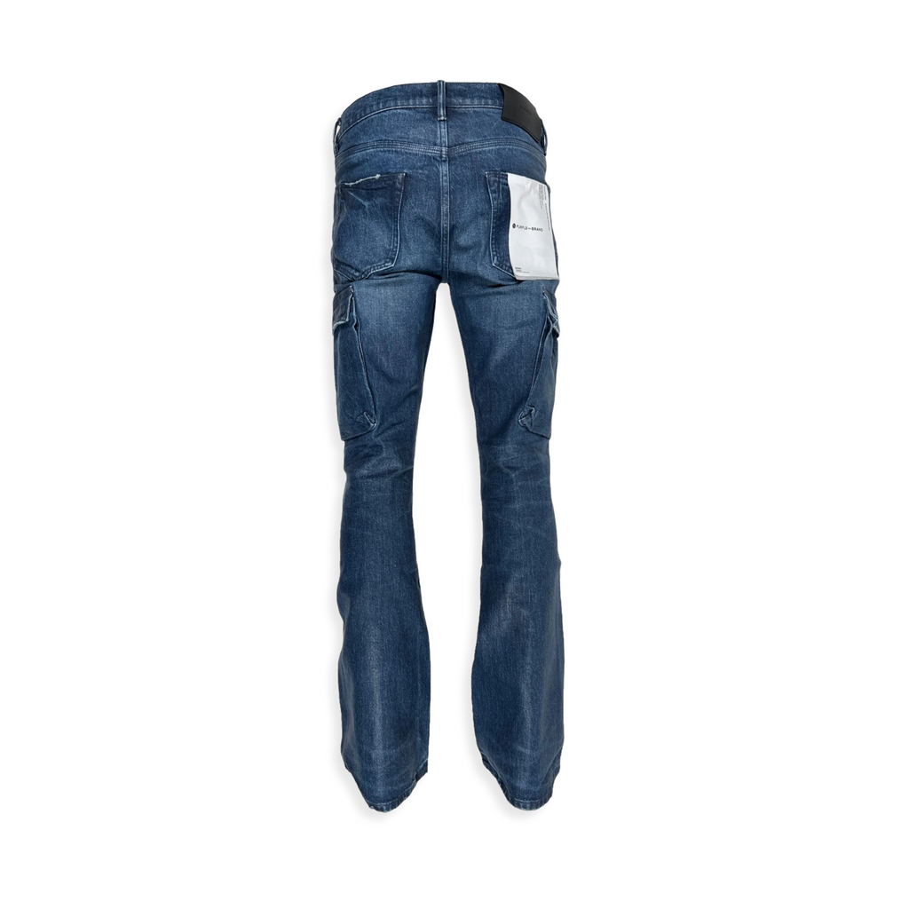 Cargo Flare Vintage Coated Dk Indigo Jean