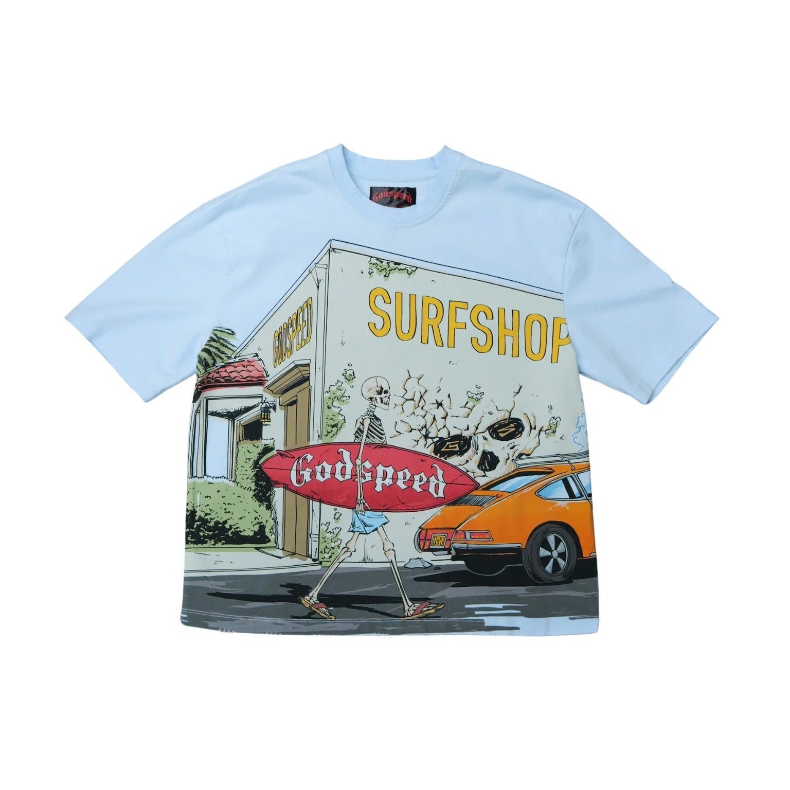 Surf Shop Baby Blue Tee