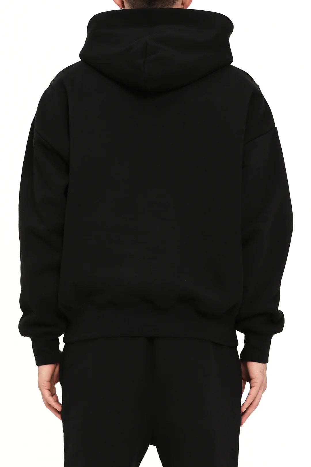 Heavyweight Fleece Po Black Hoodie